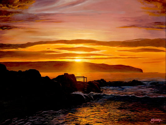 'Portnahapple Silhouette' Limited Edition Print